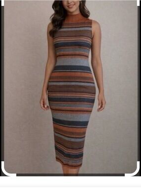 House of Harlow 1960 Midi sleeveless knit dress